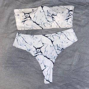 Zaful Marbled Bikini
